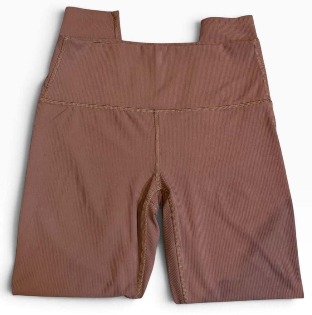 All In Motion Ribbed leggings Size M Brown Athletic Activewear